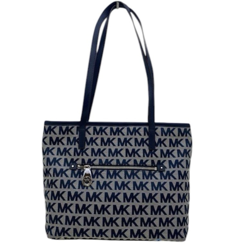 MICHAEL Michael Kors Montauk Med Tote Navy Monogram